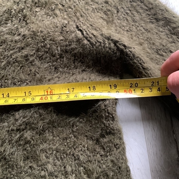 Anthropologie Bethenny Zip-Front Cardigan size S knit jacket olive green - Picture 10 of 13